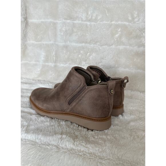 Dr. Scholl's Margo Women's Boots Mocha Taupe Fabric Size 7 Rubber Sole - Picture 2 of 5